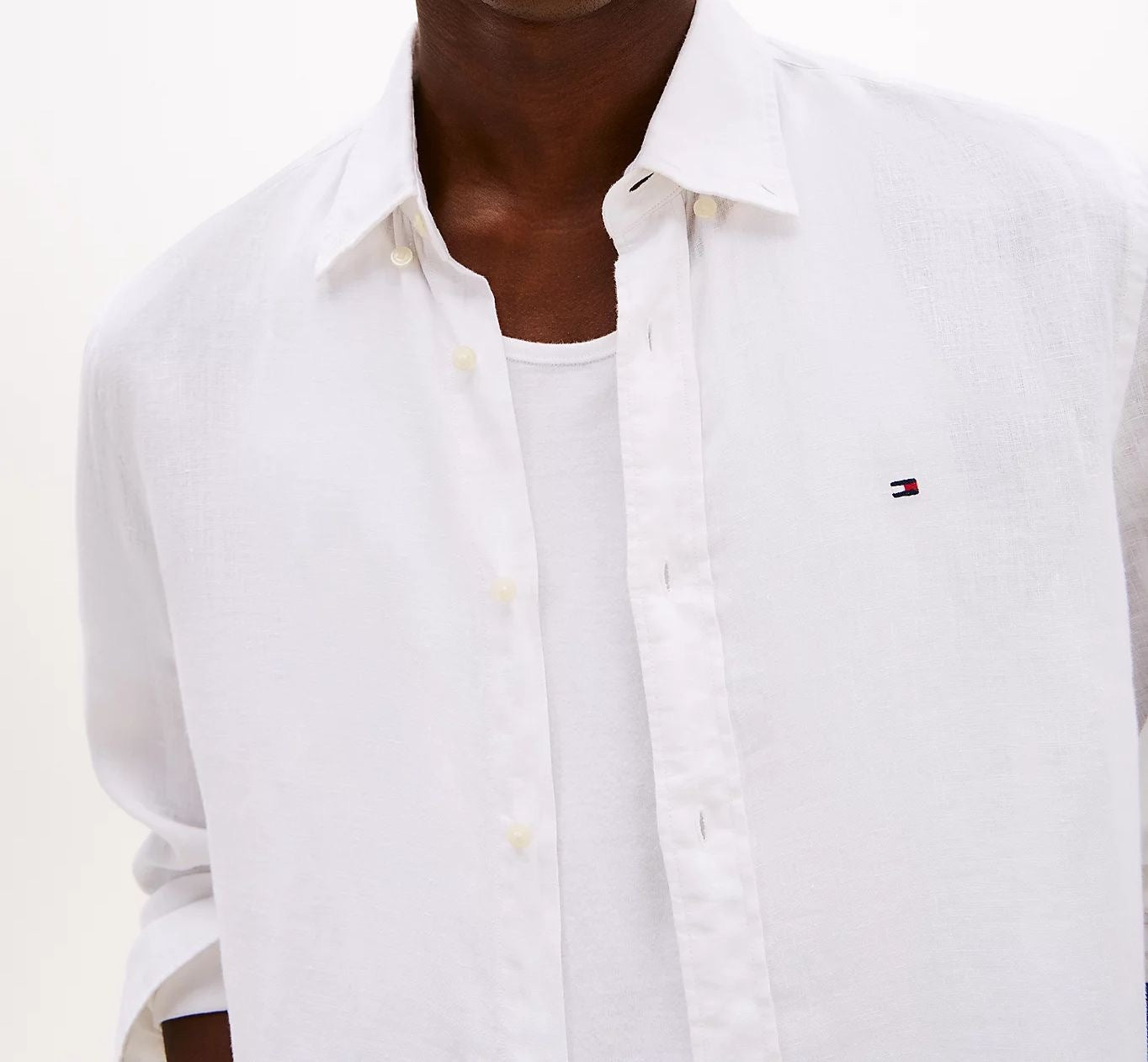 Tommy Hilfiger Camicia Regular Fit In Puro Lino