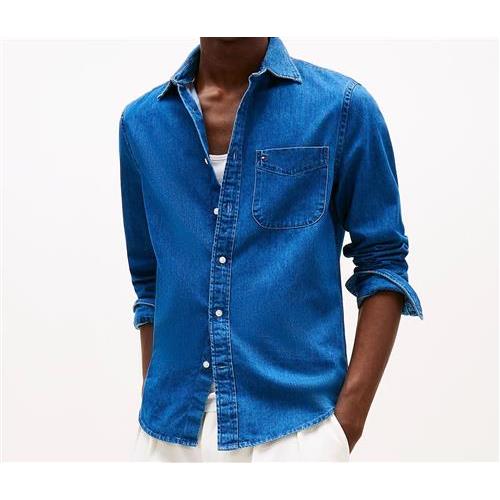 Tommy Hilfiger Camicia Regular Fit In Denim