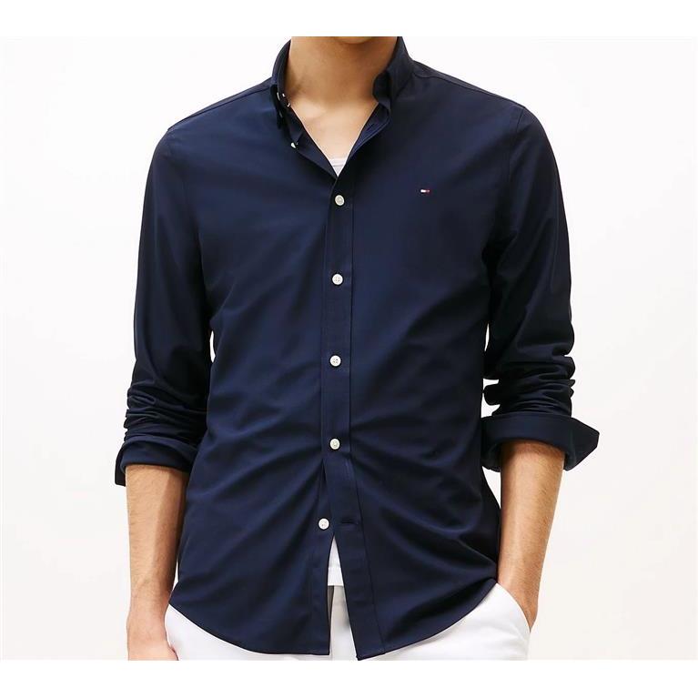 Tommy Hilfiger Camicia Slim Fit Con Bandierina Ricamata