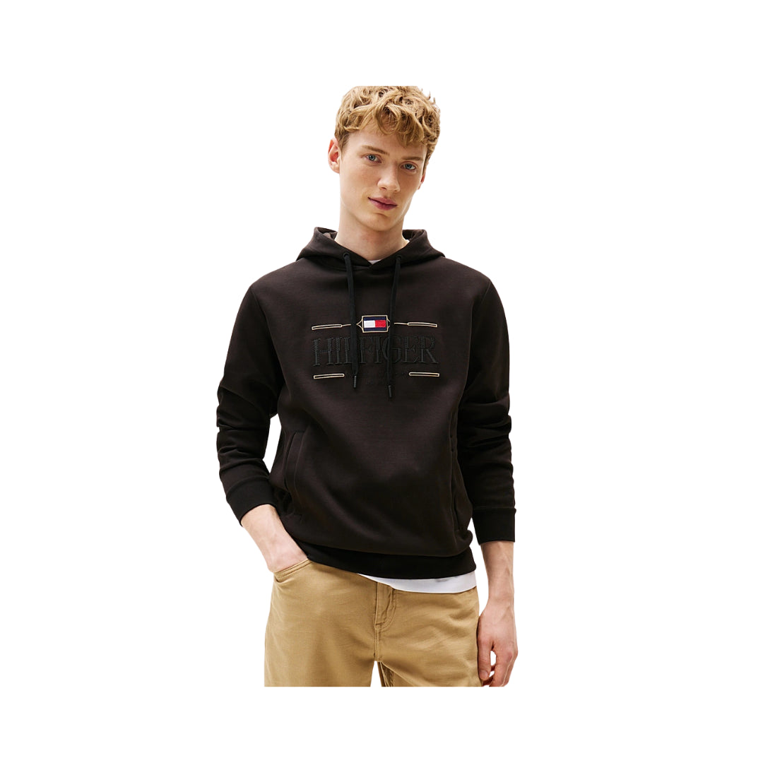 Tommy Hilfiger Felpa Con Cappuccio e Logo Ricamato