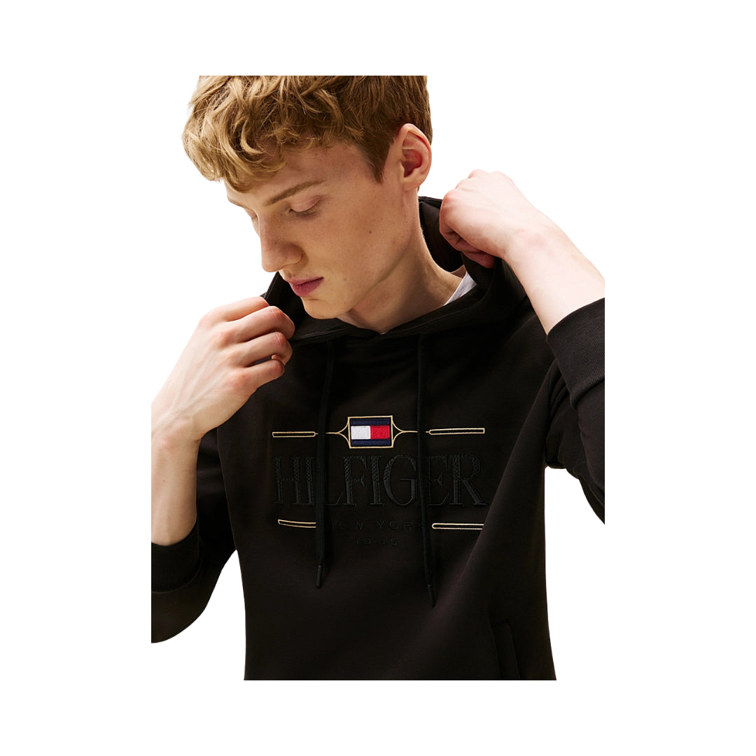 Tommy Hilfiger Felpa Con Cappuccio e Logo Ricamato