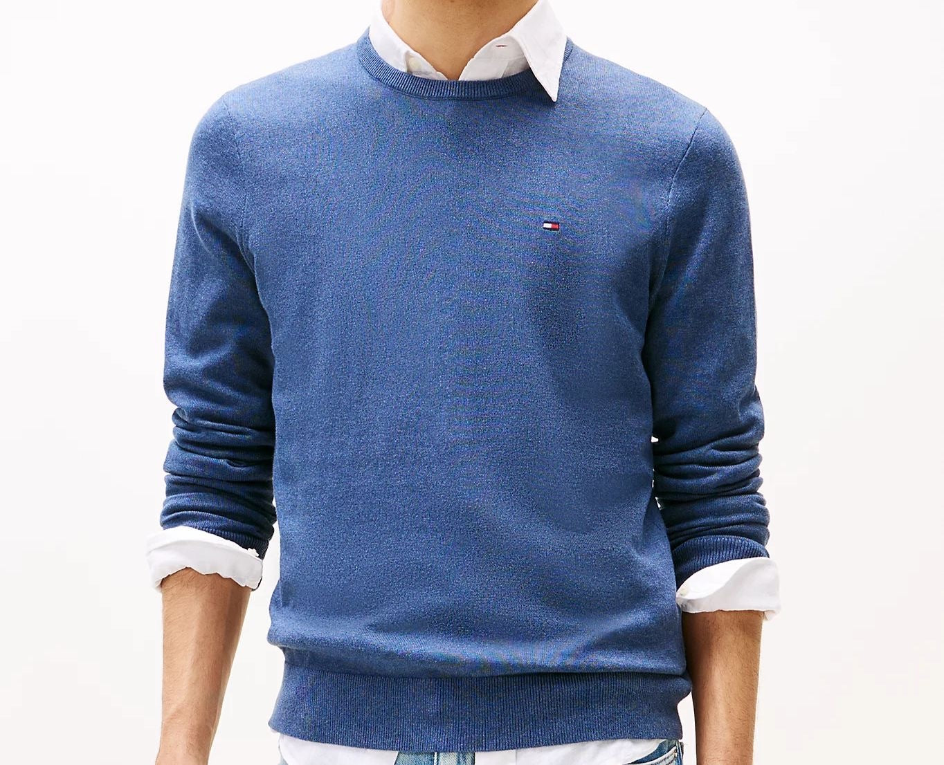 Tommy Hilfiger Pullover Con Bandierina Ricamata