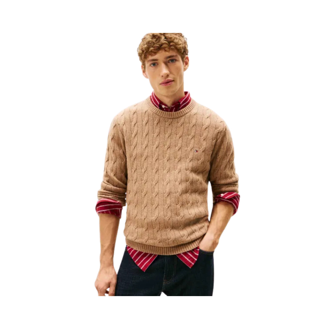 Tommy Hilfiger Pullover In Pura Lana D'agnello Intrecciata

MW0MW40442