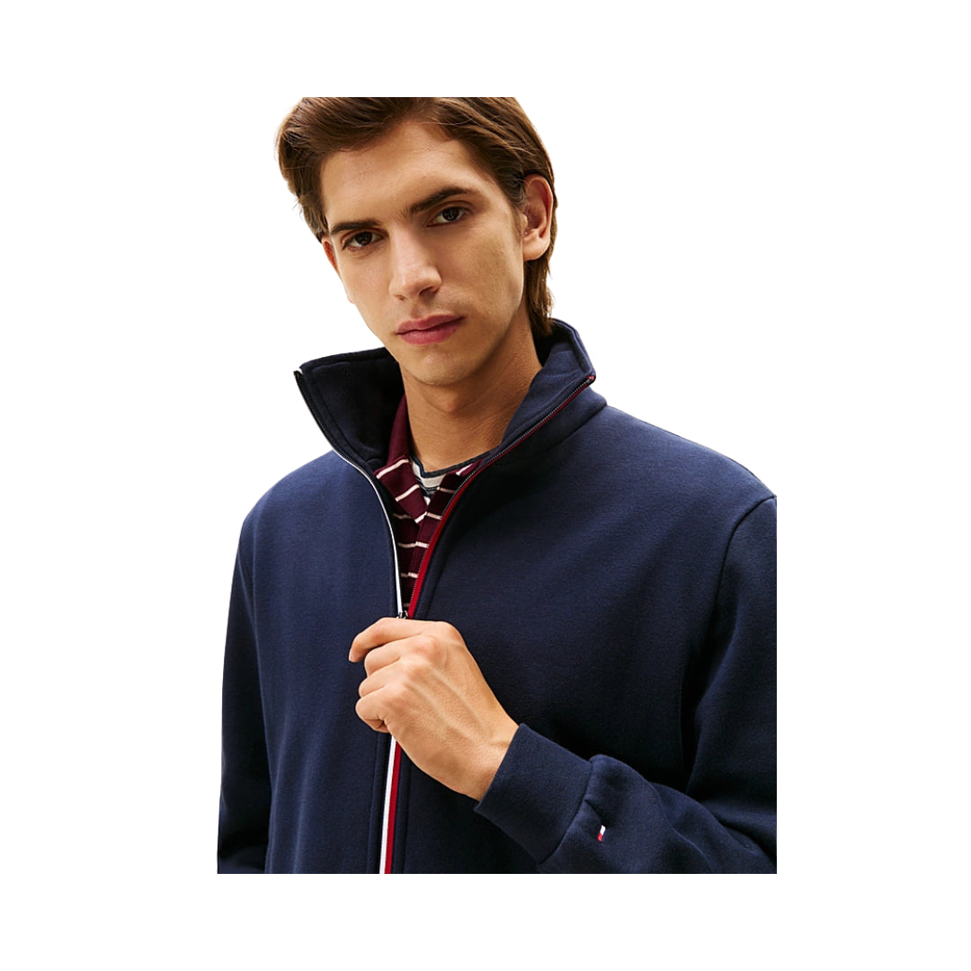 Tommy Hilfiger Pullover Con Zip Integrale e Nastro Iconico

MW0MW40481