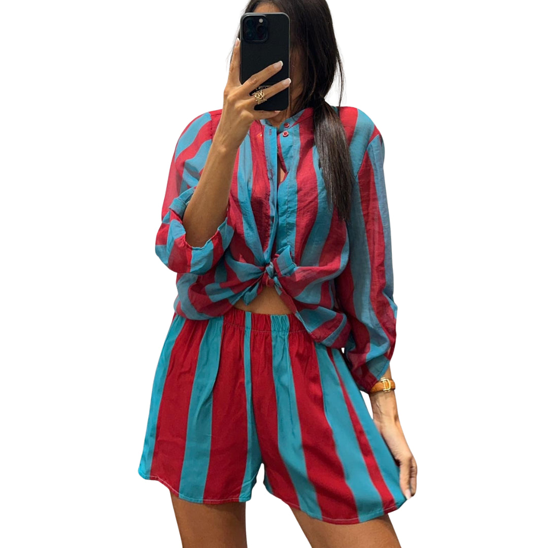 Haveone Shorts In Cotone India E Ottanio 
PVS-Q718INDIA PETROLIO