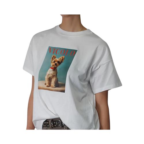 T-Shirt Over Con Stampa VICOLO

RAB0183BIANCO