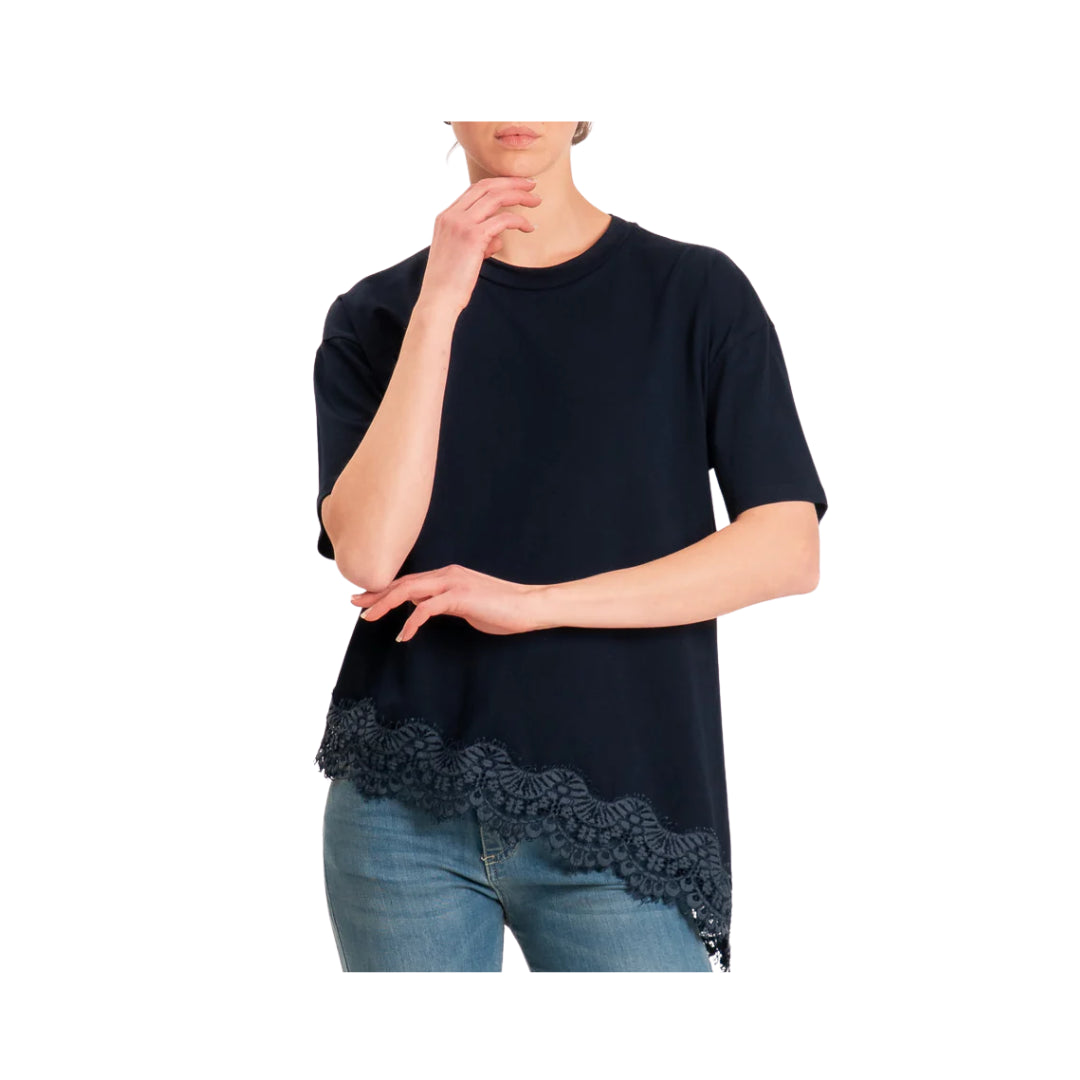 T-Shirt Asimmetrica Con Pizzo Vicolo

RAB0598