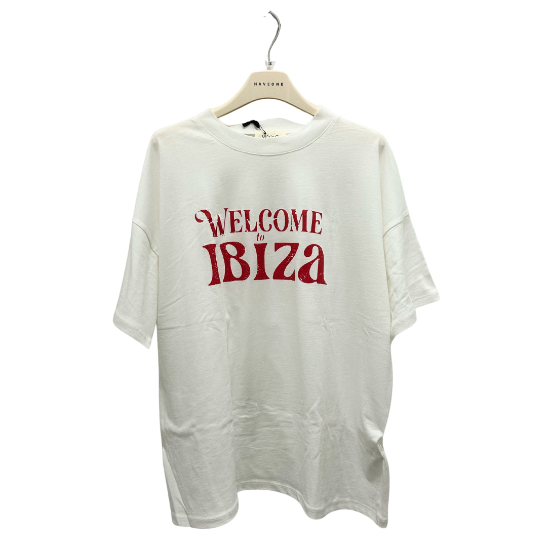 Vicolo T-Shirt Welcome To Ibiza Vestiblità Over
RAB0809BIANCO