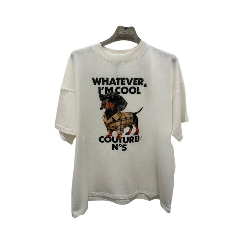 Vicolo T-shirt “Whatever, I’m Cool” Con Bassotto


RF0290