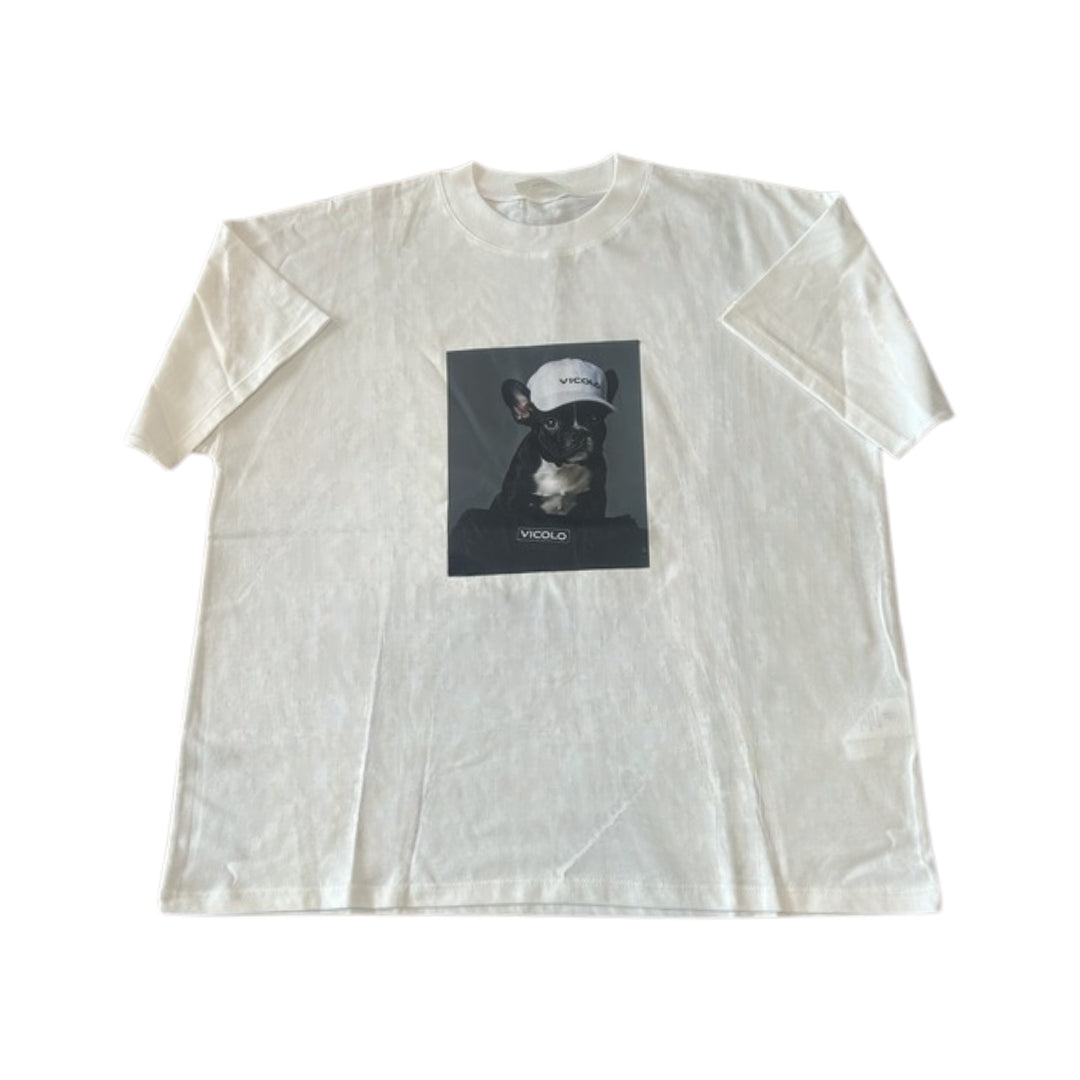 Vicolo T-shirt Con Stampa Bulldog