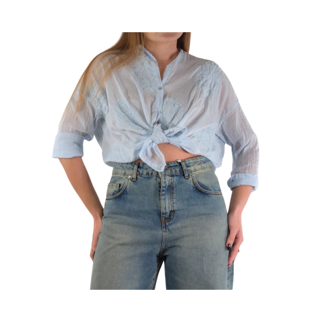 Camicia Con Ricami Tensione In

S26C185