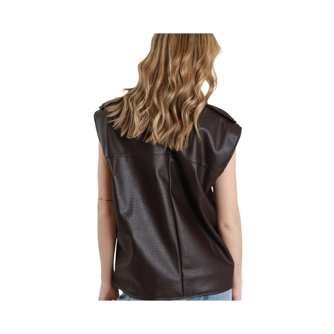Chiodo Smanicato Ecopelle Susy Mix

S26M625FANGO