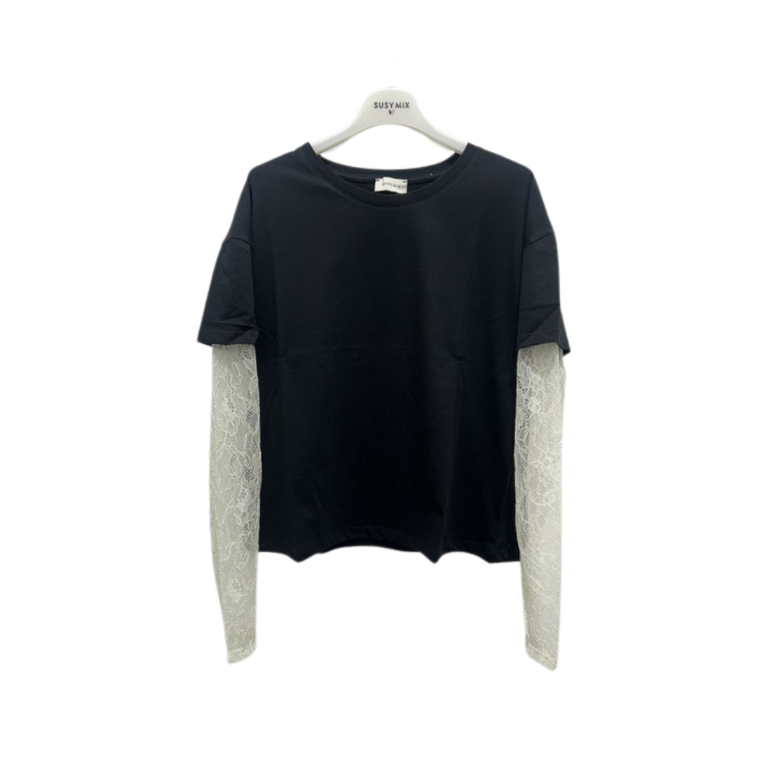 Susy Mix T-shirt Con Manica In Pizzo

SH002144