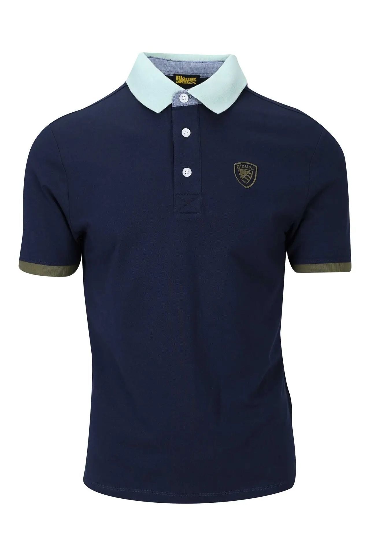 Blauer Polo Piquet Alban