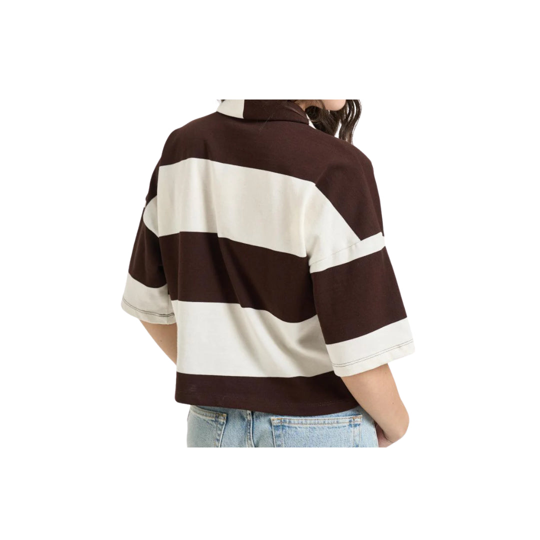 Polo Donna A Righe Bianco/Moro VICOLO

TAB0775BIANCO/MORO