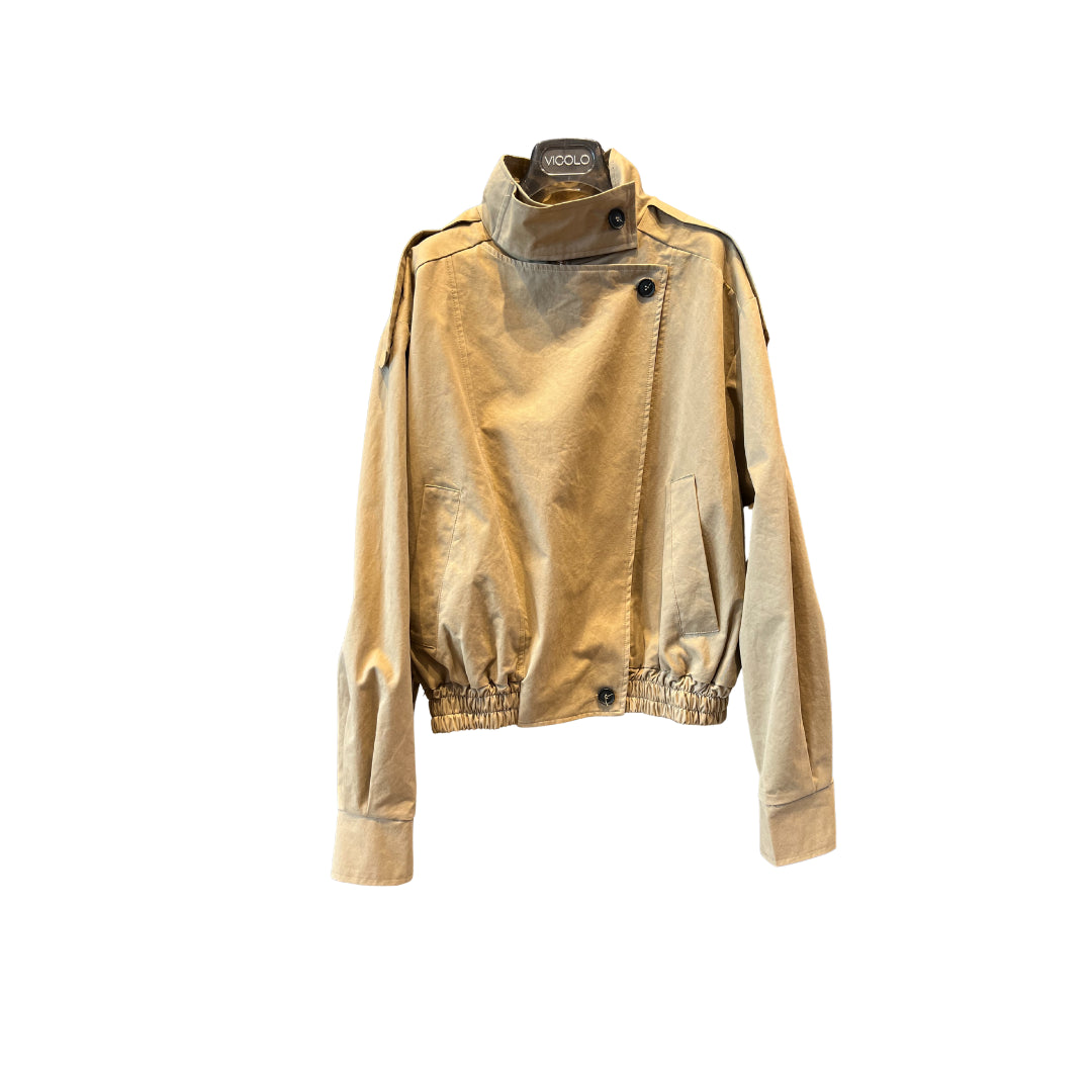 Vicolo Bomber Con Chiusura Asimmetrica Beige 
TAB1529