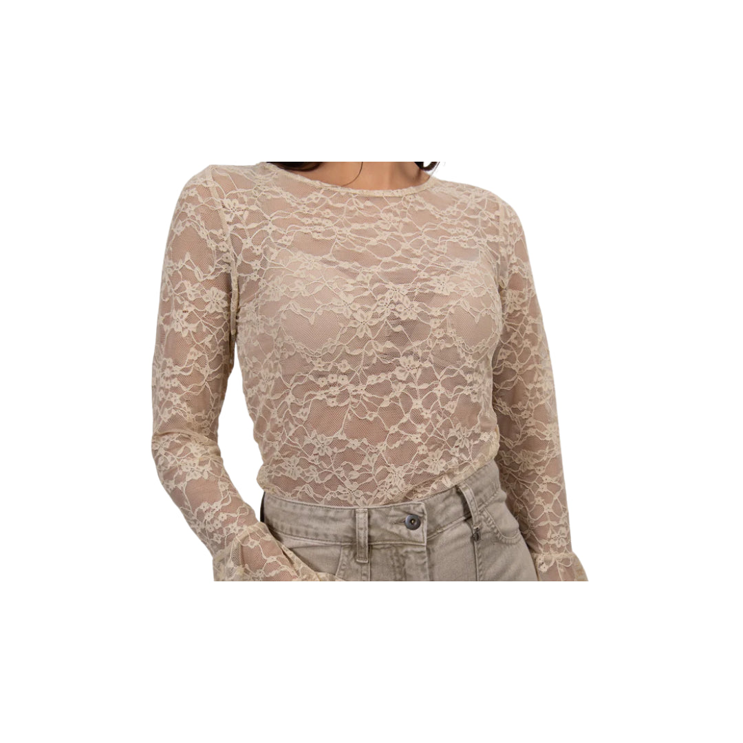 Blusa In Pizzo Con Manica Svasata Vicolo

TAB1572BEIGE