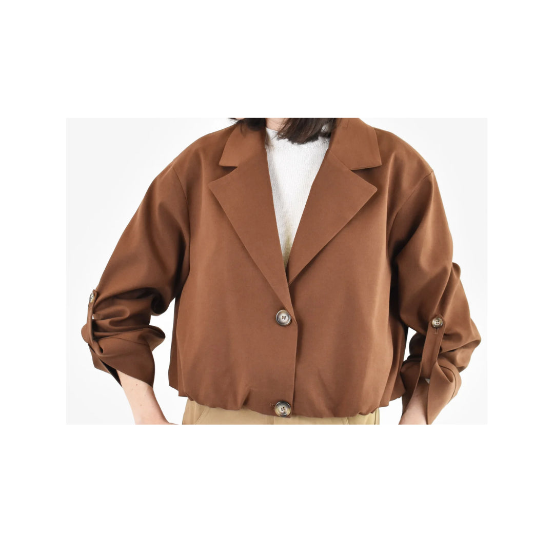 Giubbotto Crop Arricciato VICOLO

TAB1704TABACCO