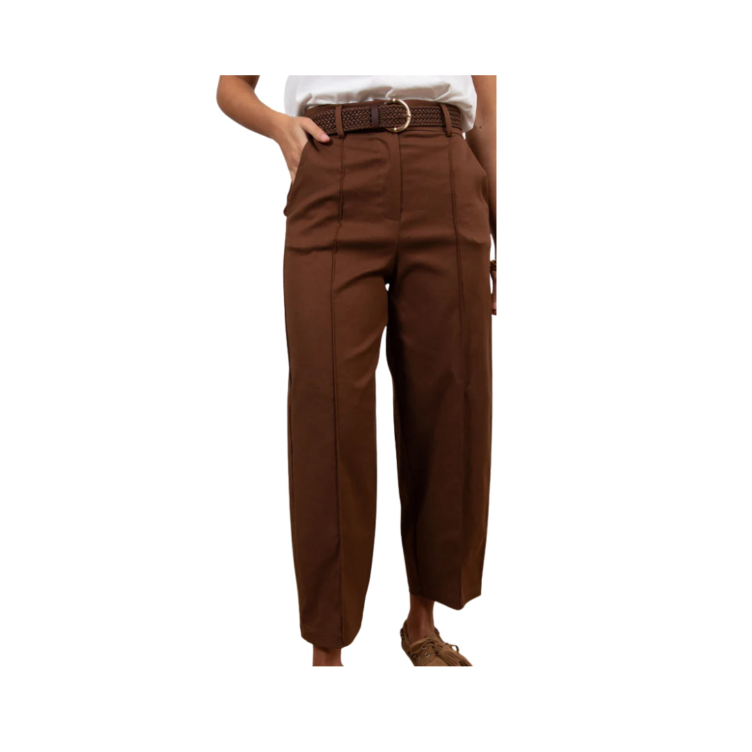 Pantalone Carrot-Fit Con Cintura In Raffia VICOLO

TAB1707TABACCO
