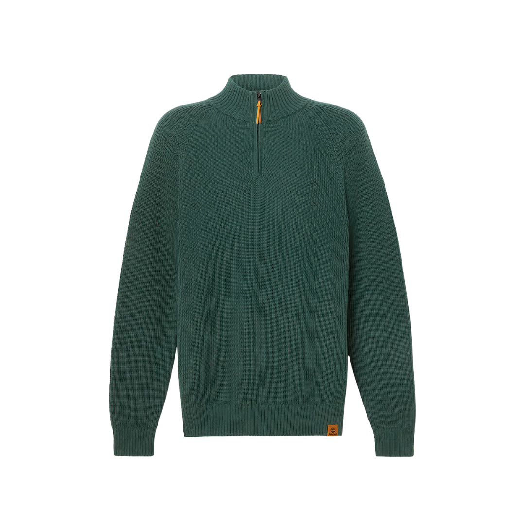 Timberland Maglione Testurizzato con Zip a un Quarto Williams River