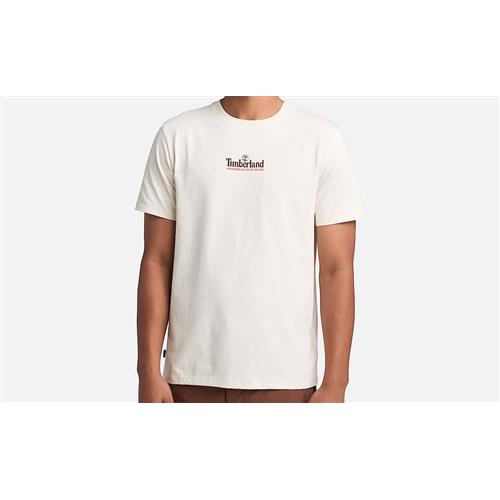 Timberland T-shirt A Maniche Corte In Bianco