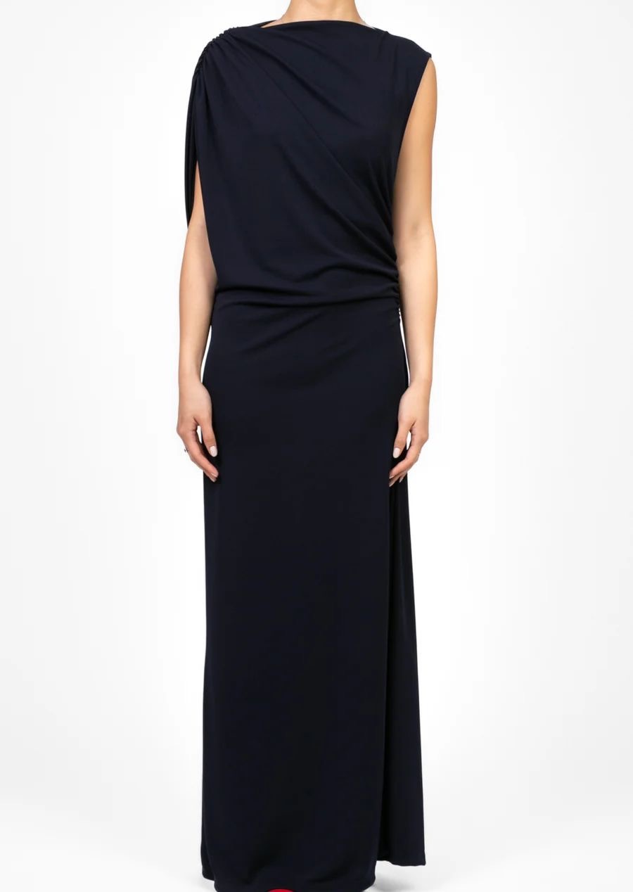 Vicolo Abito Lungo Drappeggiato