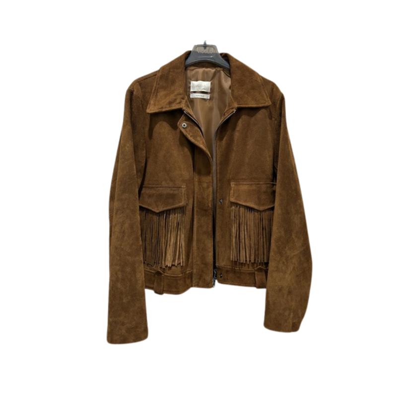 Giacca in Vera Pelle con Frange

TF0328