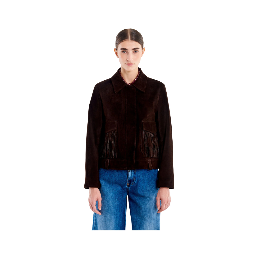 Giacca in Vera Pelle con Frange

TF0328