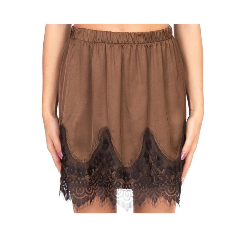 Vicolo Gonna Satin Dettagli Pizzo

TF1065