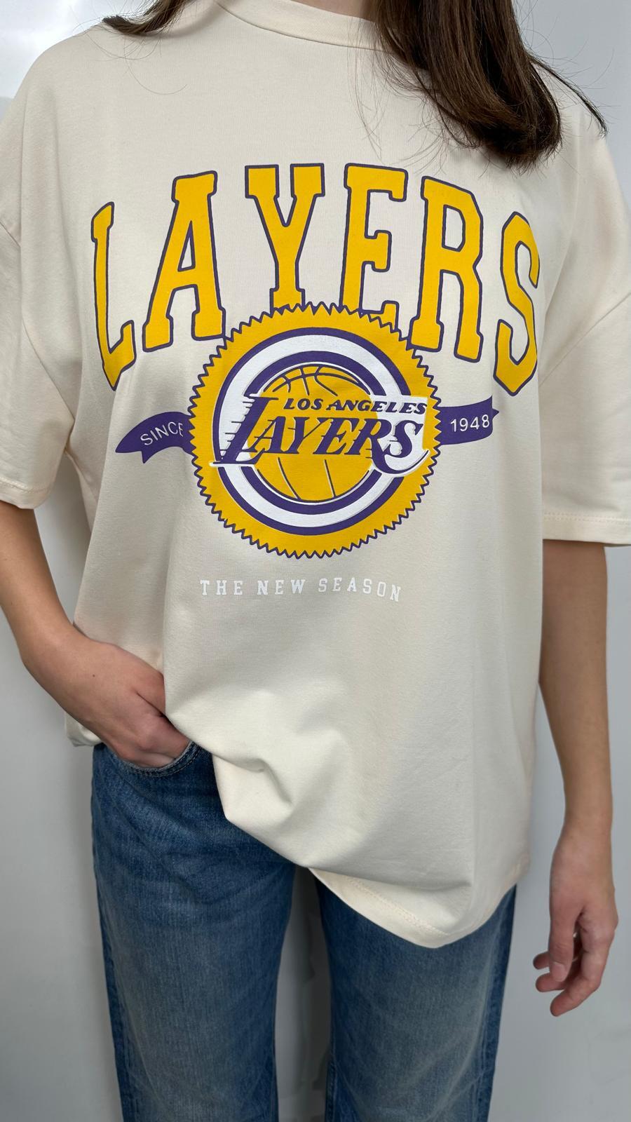 Haveone T-shirt Con Stampa LOS ANGELES LAYERS