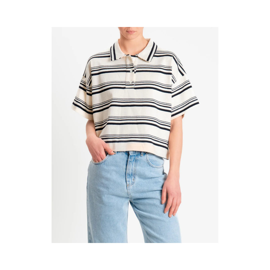 Vicolo -T-shirt a Righe Collo Polo
UAB0181