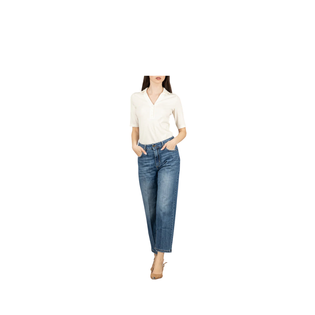 Vicolo T-Shirt Polo a Costine Naturale 
UAB0318