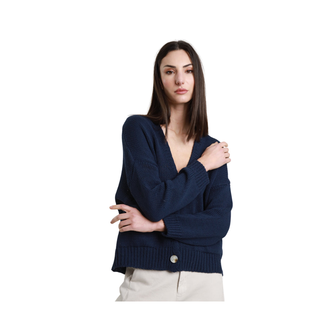 Susy Mix Cardigan Over Con Tache Frontali
W26069