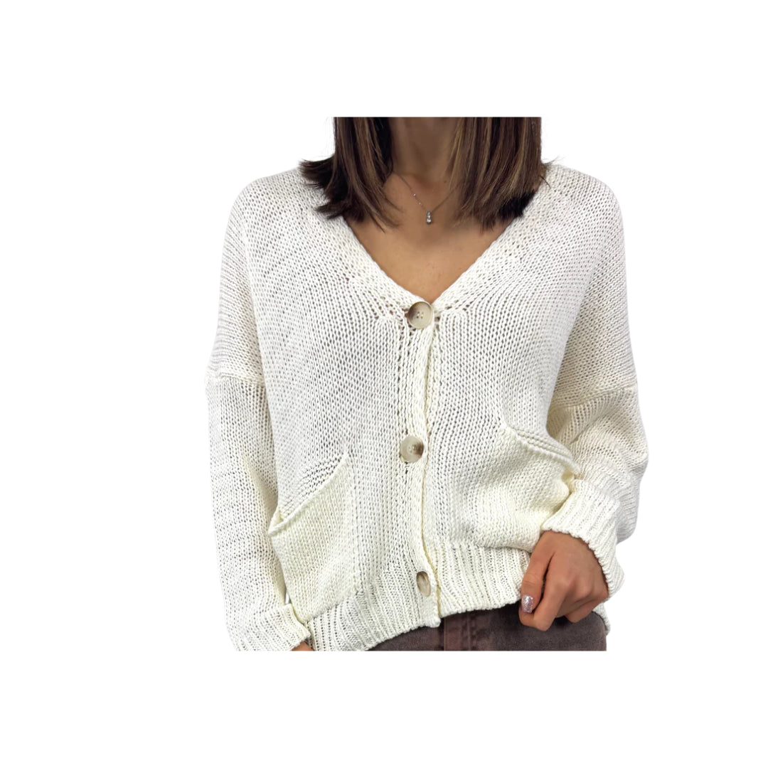 Cardigan Maglia Susy Mix Crema

W26069CREMA