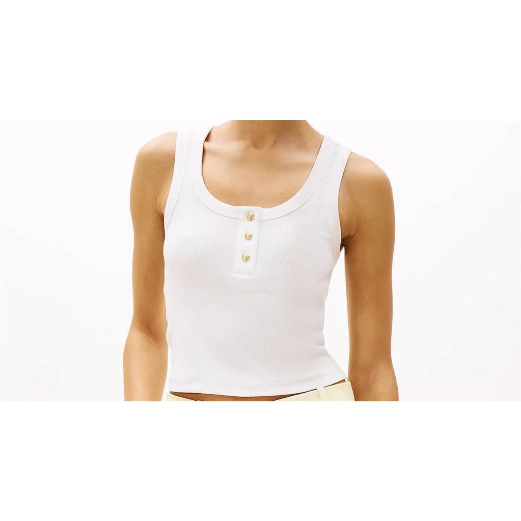 Tommy Hilfiger Canotta Slim Fit Con Collo Henley