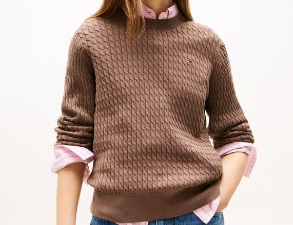 Tommy Hilfiger Pullover In Maglia Sottile Intrecciata
