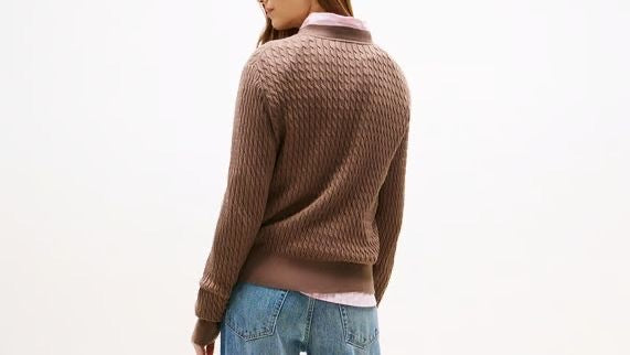 Tommy Hilfiger Pullover In Maglia Sottile Intrecciata