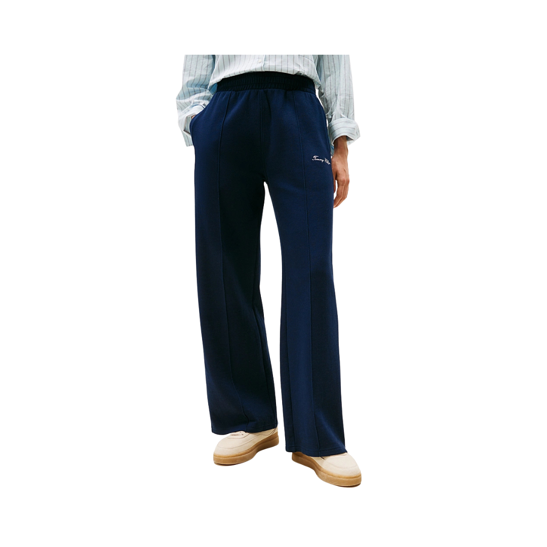 Tommy Hilfiger Joggers Dritti Con Logo Ricamato