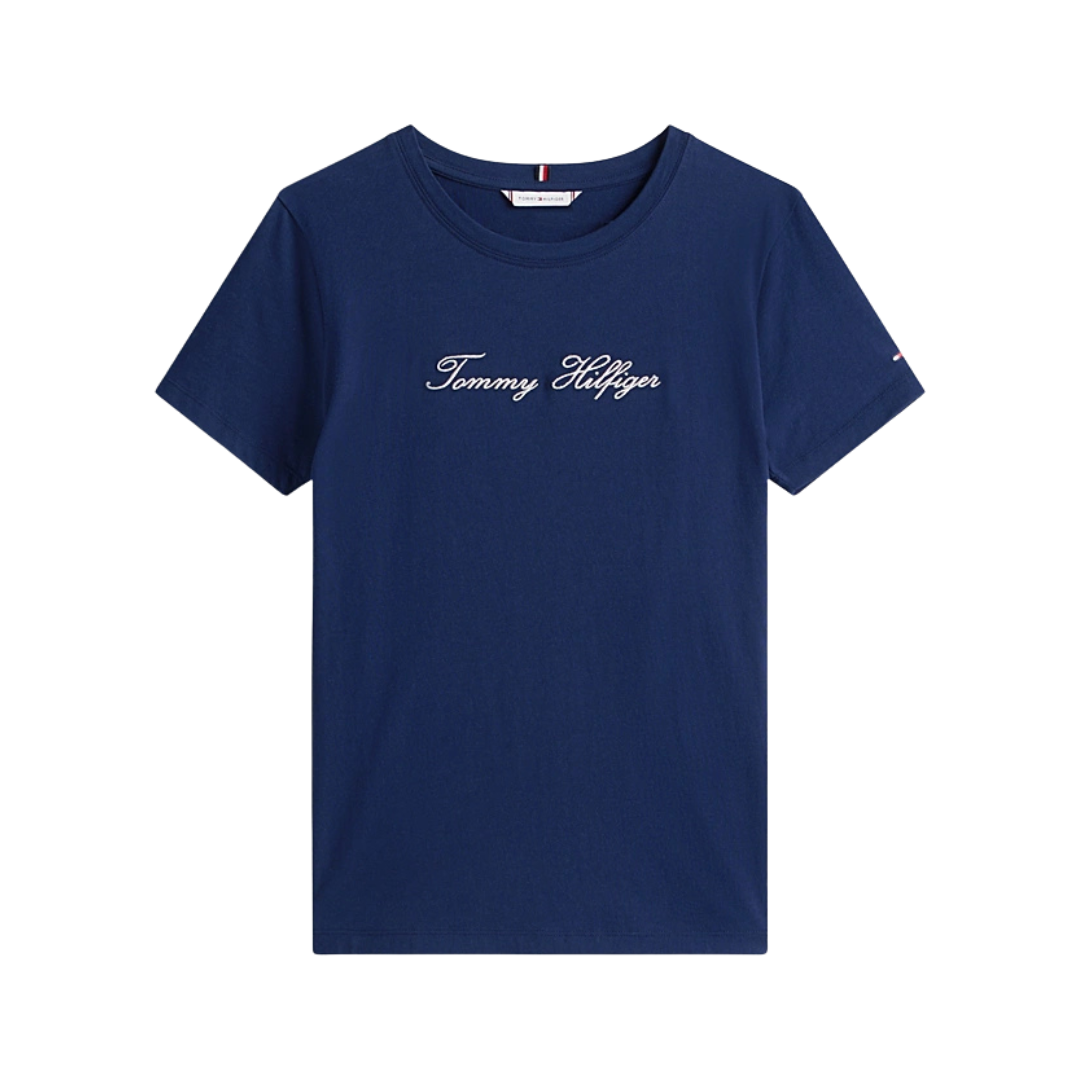 Tommy Hilfiger T-shirt Con Logo Ricamato