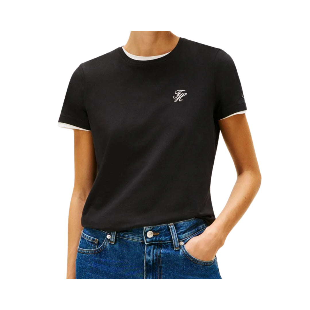 Tommy Hilfiger T-shirt in Jersey Con Logo Ricamato

WW0WW47809