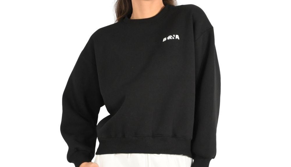 Berna Felpa A Girocollo Logata