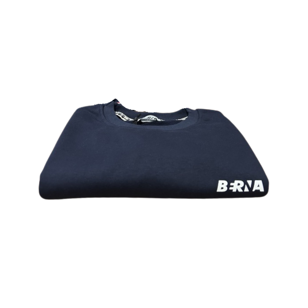 Berna Felpa A Girocollo Logata