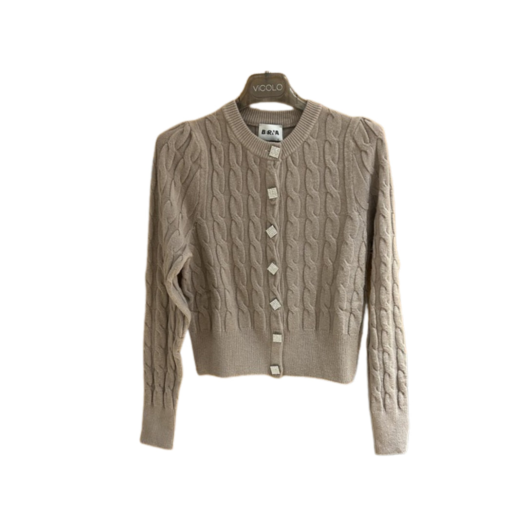 Berna Cardigan A Trecce Con Bottoni Gioiello

W 254050