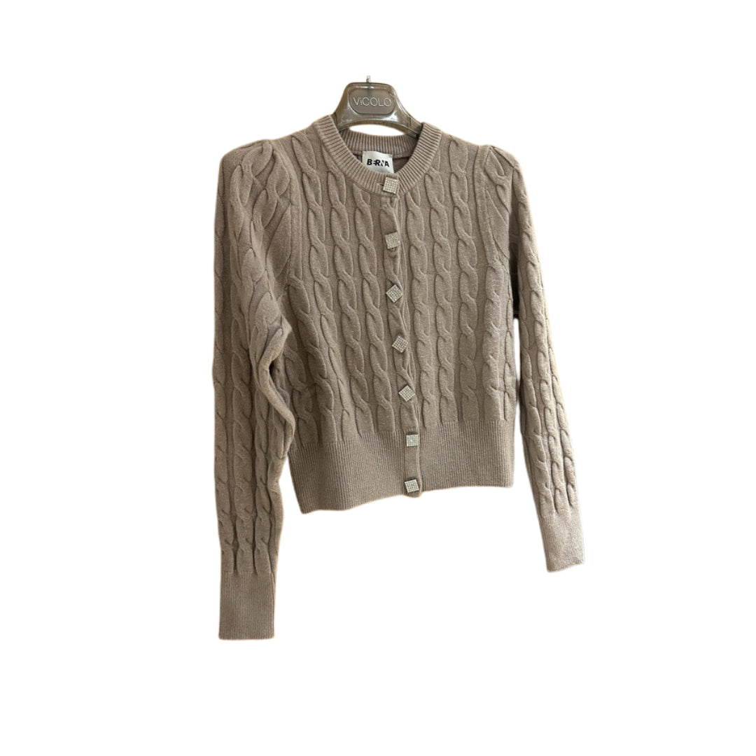 Berna Cardigan A Trecce Con Bottoni Gioiello

W 254050