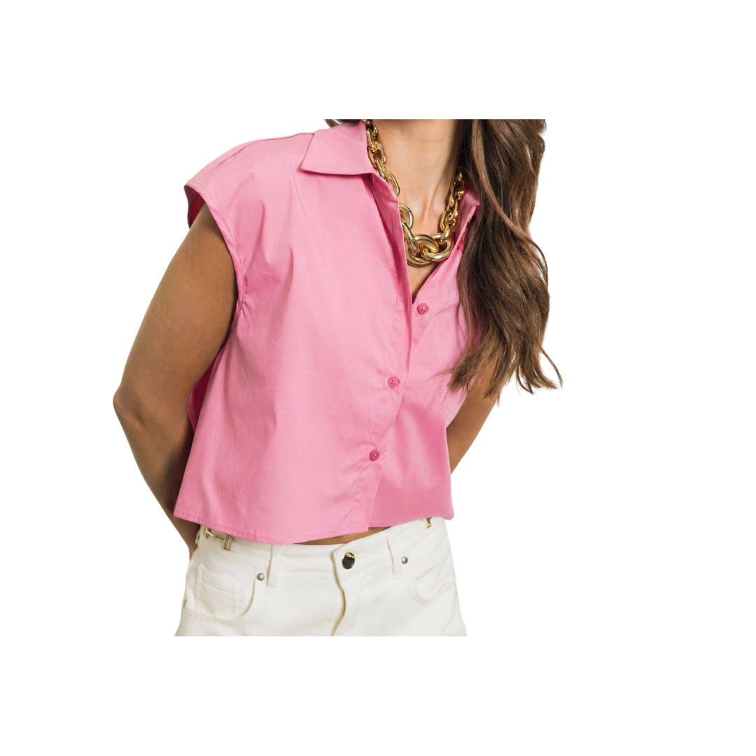 Camicia Crop Fit Senza Maniche Berna

W2630401
