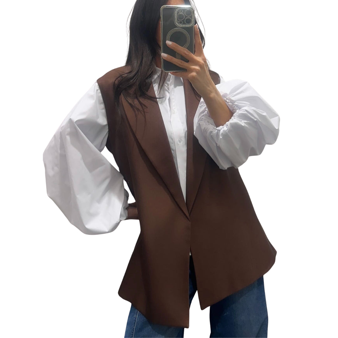BERNA GILET EFFETTO SATINATO CON FUSCIACCA LIBERA
W 263058186